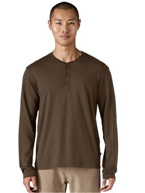 Patagonia Men's Long-Sleeved Daily Henley coriander brown size large